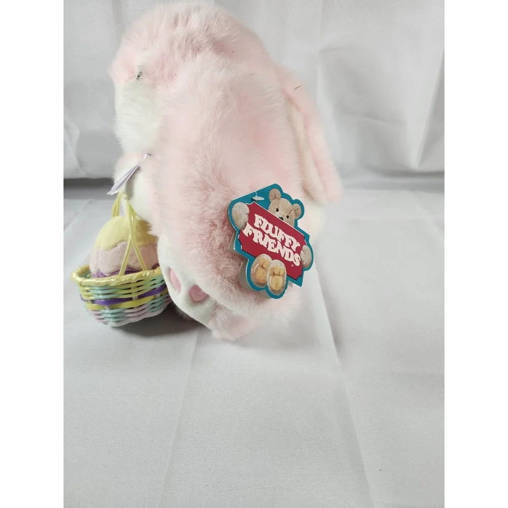 Vintage Easter Bunny Fluffy Friends Big Feet 10